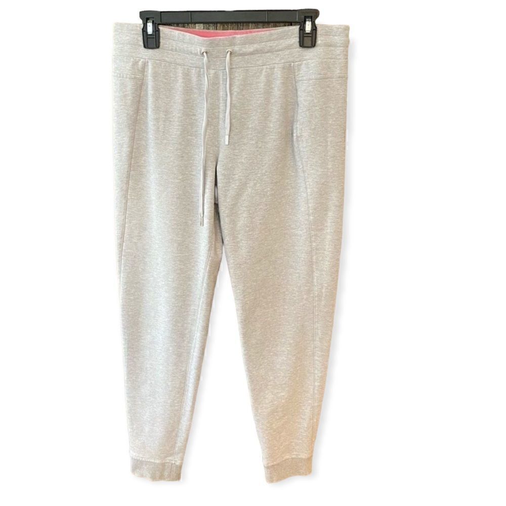 Ralph Lauren M Gray Jogger Front Tie Cotton Cuff Loungewear Sweatpants Joggers